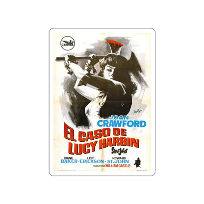 STRAIT-JACKET (SPANISH) 1964 Movie Poster STICKER Vinyl Die-Cut Decal 2 Inch - The Sticker Space