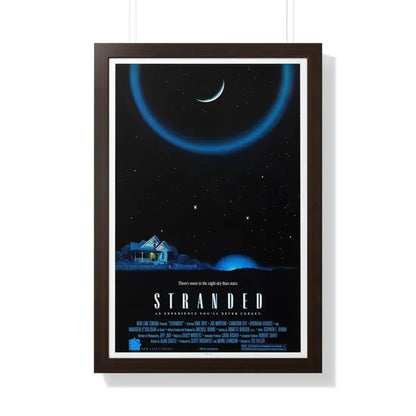 STRANDED 1987 - Framed Movie Poster 20" x 30" Walnut - The Sticker Space
