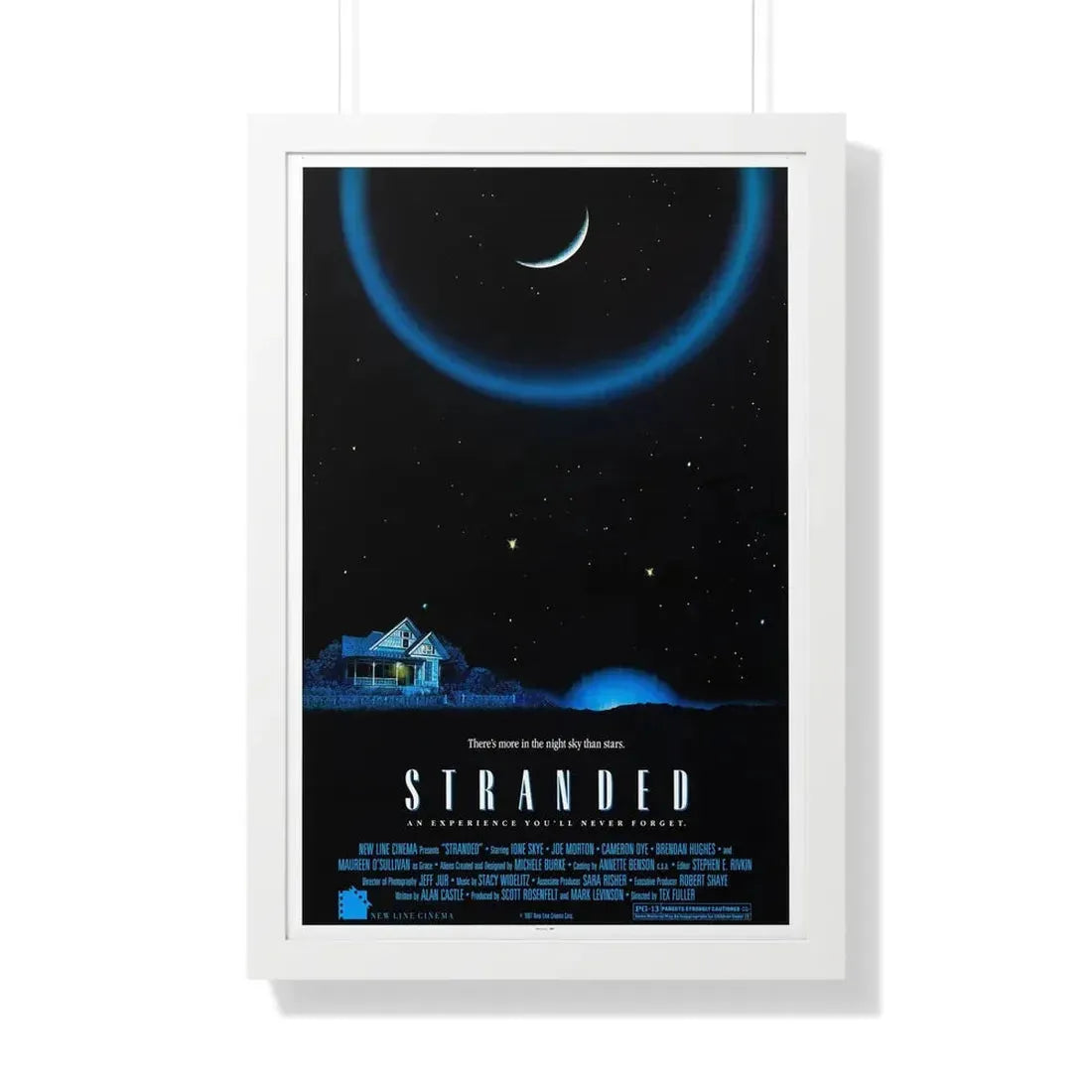 STRANDED 1987 - Framed Movie Poster 20" x 30" White - The Sticker Space