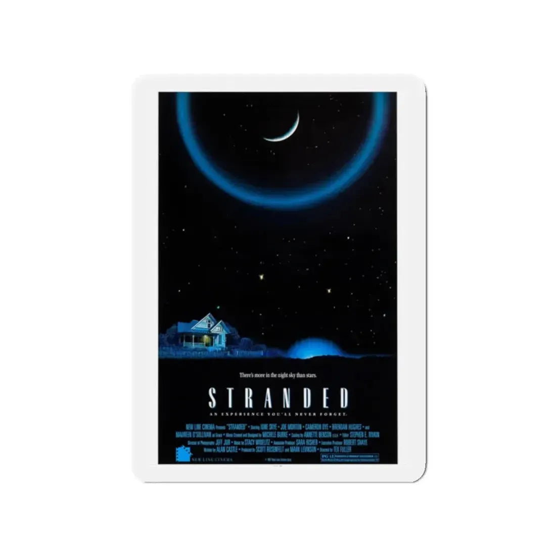 STRANDED 1987 Movie Poster - Refrigerator Magnet 2 Inch Die-Cut - The Sticker Space