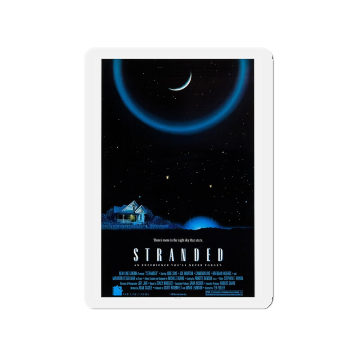 STRANDED 1987 Movie Poster - Refrigerator Magnet-2" x 2"-The Sticker Space