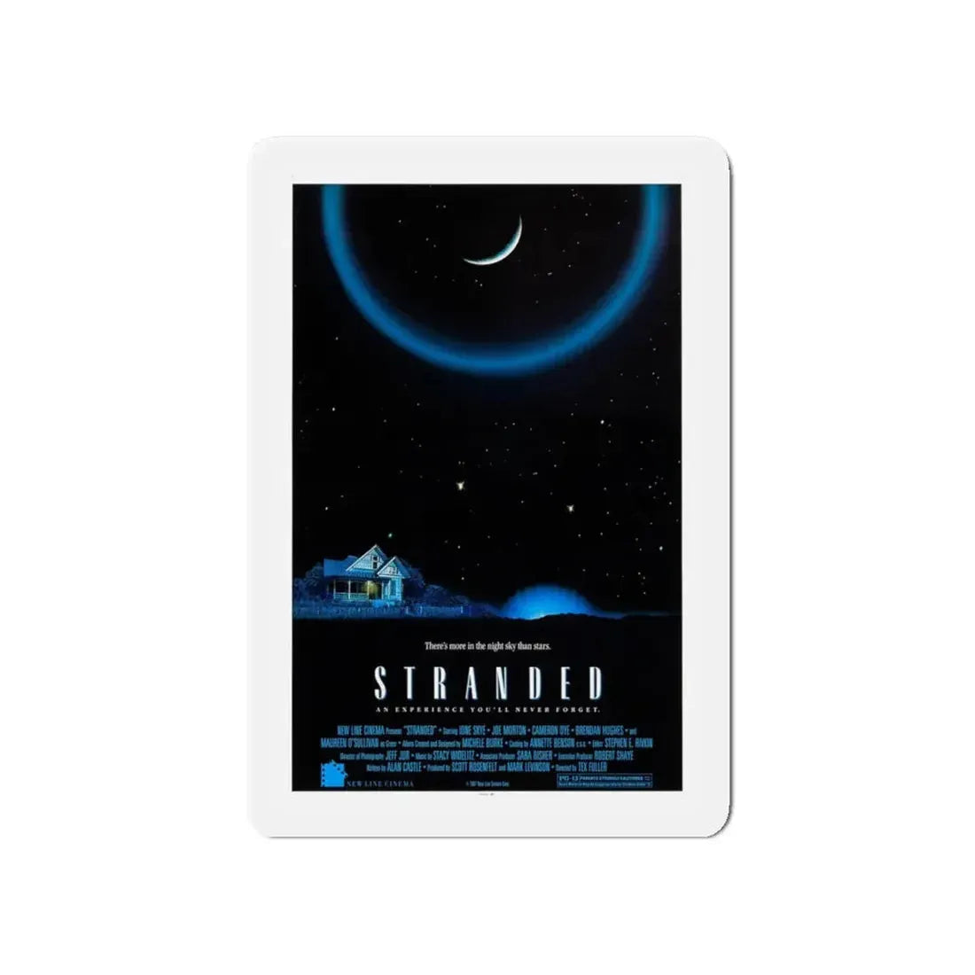 STRANDED 1987 Movie Poster - Refrigerator Magnet 4 Inch Die-Cut - The Sticker Space