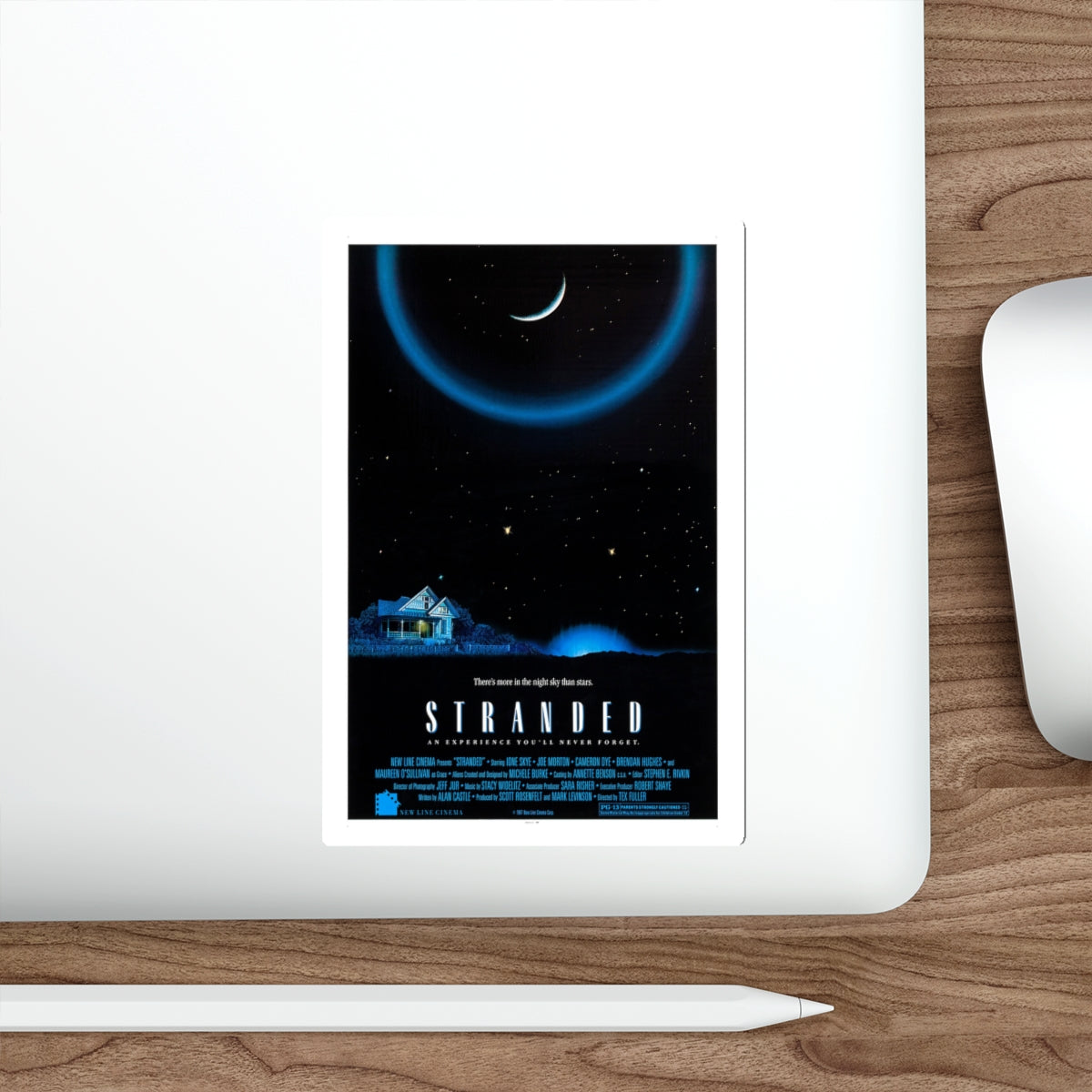 STRANDED 1987 Movie Poster STICKER Vinyl Die-Cut Decal-The Sticker Space