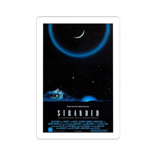 STRANDED 1987 Movie Poster - STICKER Vinyl Kiss-Cut Decal 2 Inch White - The Sticker Space