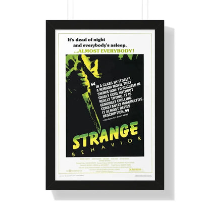 STRANGE BEHAVIOUR (DEAD KIDS) 1981 - Framed Movie Poster 16″ x 24″ Black - The Sticker Space