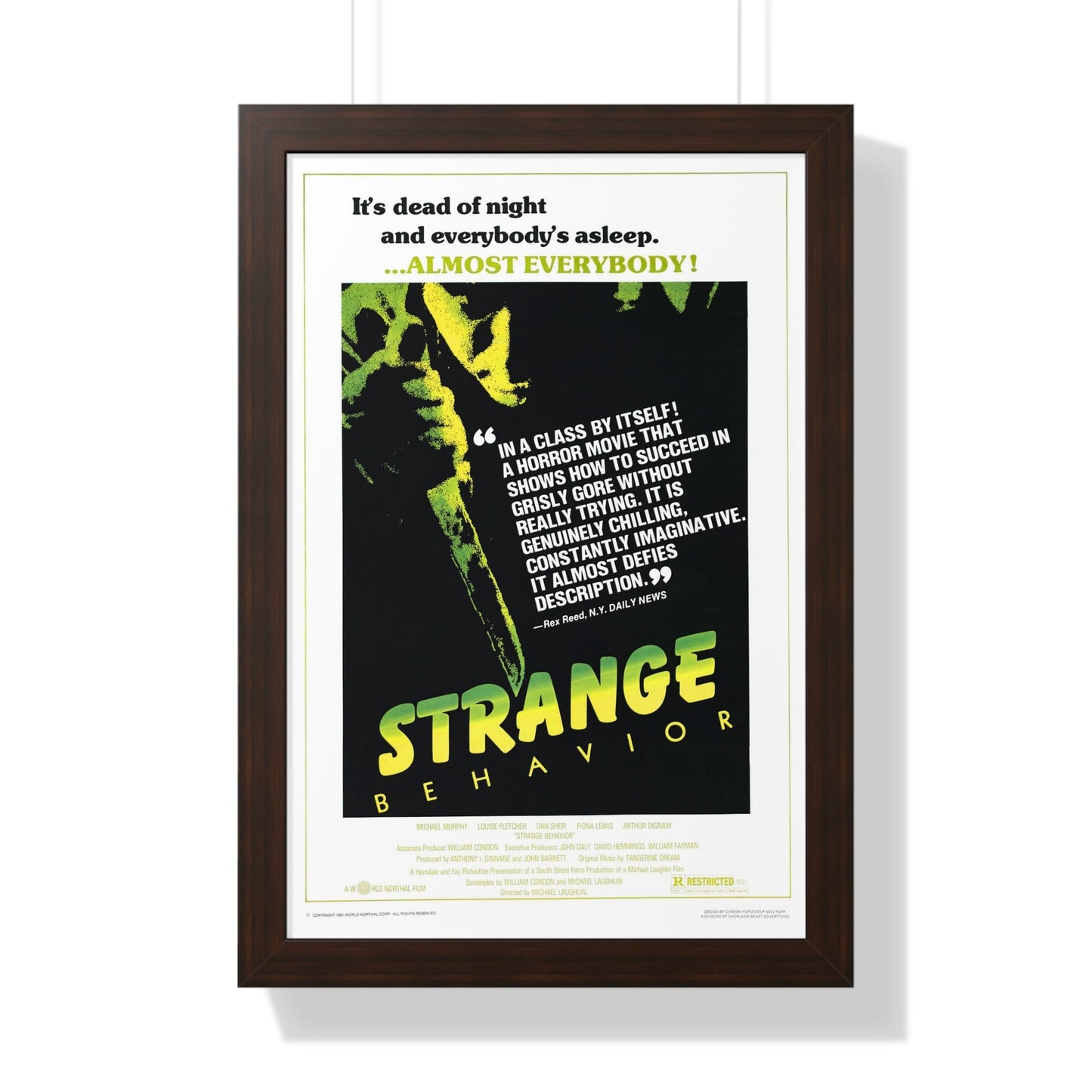 STRANGE BEHAVIOUR (DEAD KIDS) 1981 - Framed Movie Poster-16″ x 24″-The Sticker Space