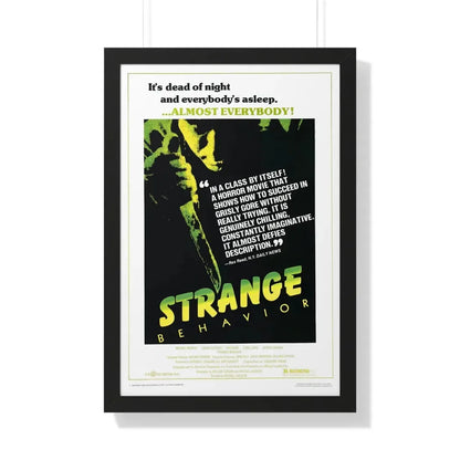 STRANGE BEHAVIOUR (DEAD KIDS) 1981 - Framed Movie Poster 20" x 30" Black - The Sticker Space