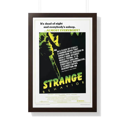 STRANGE BEHAVIOUR (DEAD KIDS) 1981 - Framed Movie Poster 20" x 30" Walnut - The Sticker Space