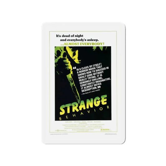 STRANGE BEHAVIOUR (DEAD KIDS) 1981 Movie Poster - Refrigerator Magnet 2 Inch Die-Cut - The Sticker Space