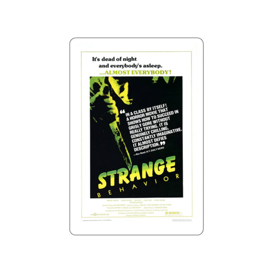 STRANGE BEHAVIOUR (DEAD KIDS) 1981 Movie Poster STICKER Vinyl Die-Cut Decal-White-The Sticker Space