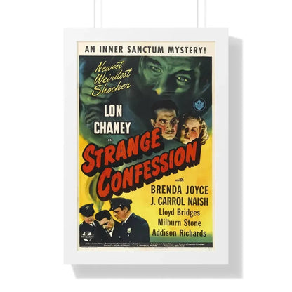 STRANGE CONFESSION 1945 - Framed Movie Poster 16″ x 24″ White - The Sticker Space