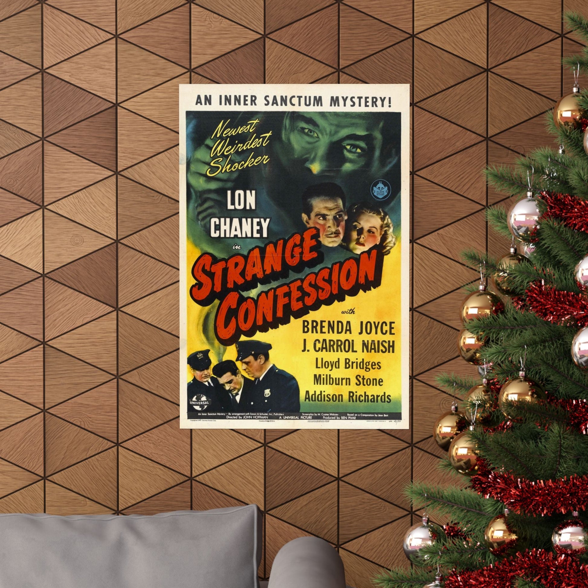 STRANGE CONFESSION 1945 - Paper Movie Poster-The Sticker Space