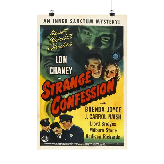 STRANGE CONFESSION 1945 - Paper Movie Poster 12″ x 18″ Matte - The Sticker Space