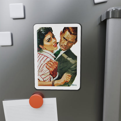 Strange Courtship, Redbook, October 1956 (Magazine Illustration) Refrigerator Magnet-The Sticker Space