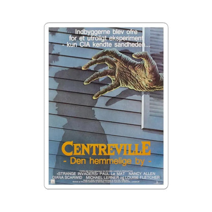 STRANGE INVADERS (DANISH) 1983 Movie Poster - STICKER Vinyl Kiss-Cut Decal 3 Inch White - The Sticker Space