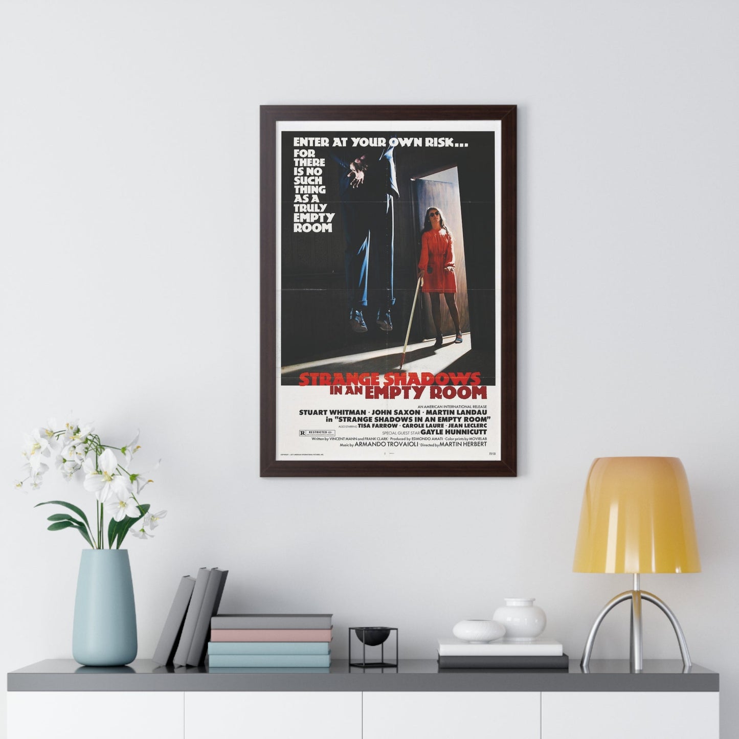 STRANGE SHADOWS IN AN EMPTY ROOM 1976 - Framed Movie Poster-The Sticker Space