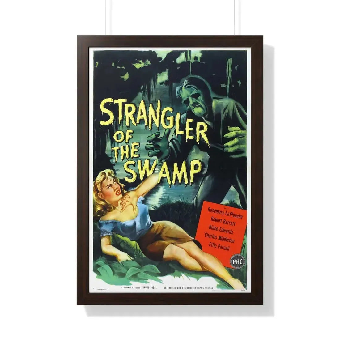 STRANGLER OF THE SWAMP 1946 - Framed Movie Poster 20" x 30" Walnut - The Sticker Space