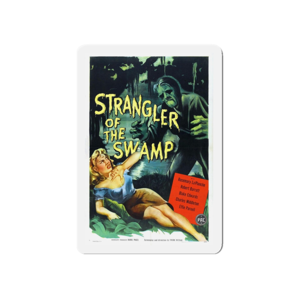 STRANGLER OF THE SWAMP 1946 Movie Poster - Refrigerator Magnet-3" x 3"-The Sticker Space