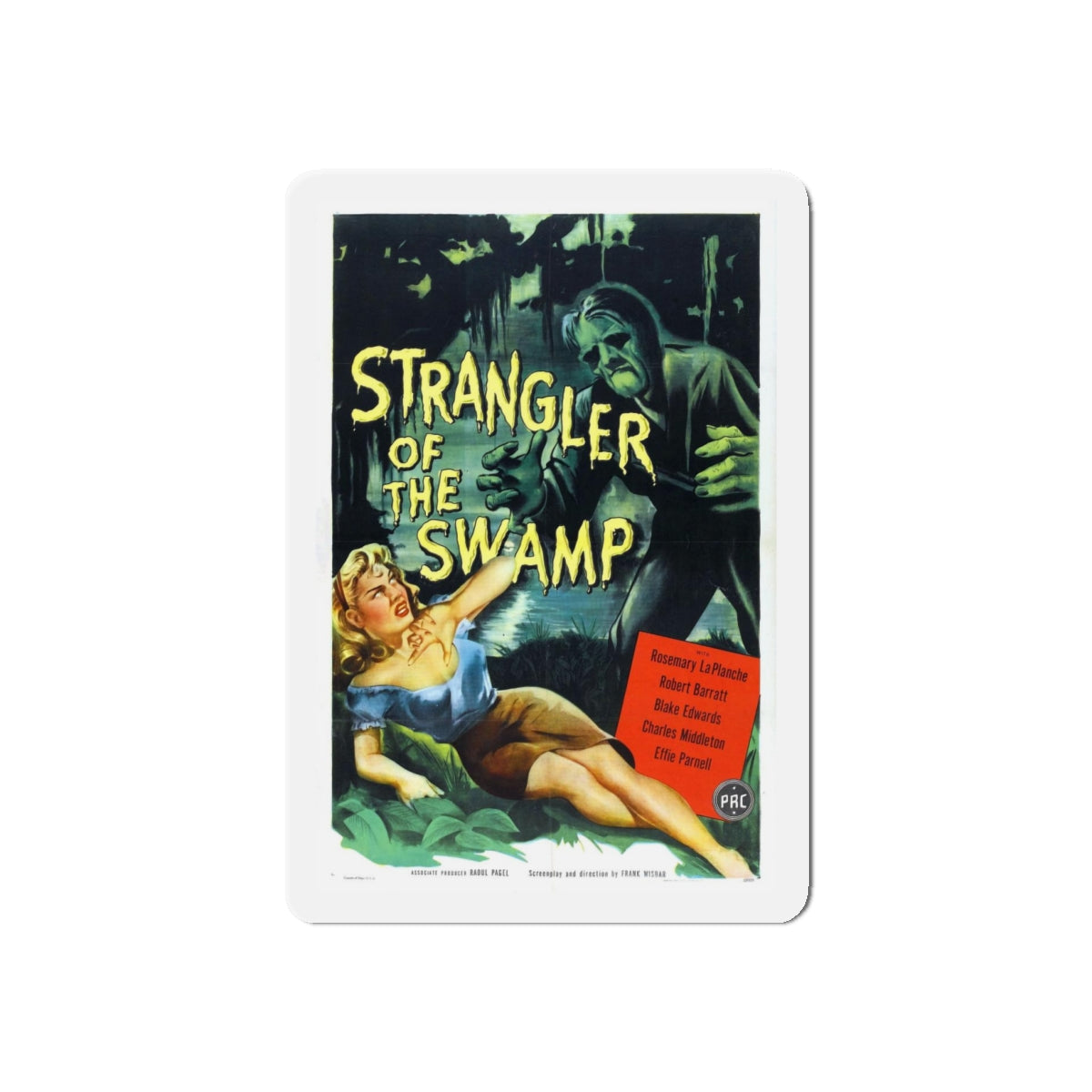 STRANGLER OF THE SWAMP 1946 Movie Poster - Refrigerator Magnet-4" x 4"-The Sticker Space