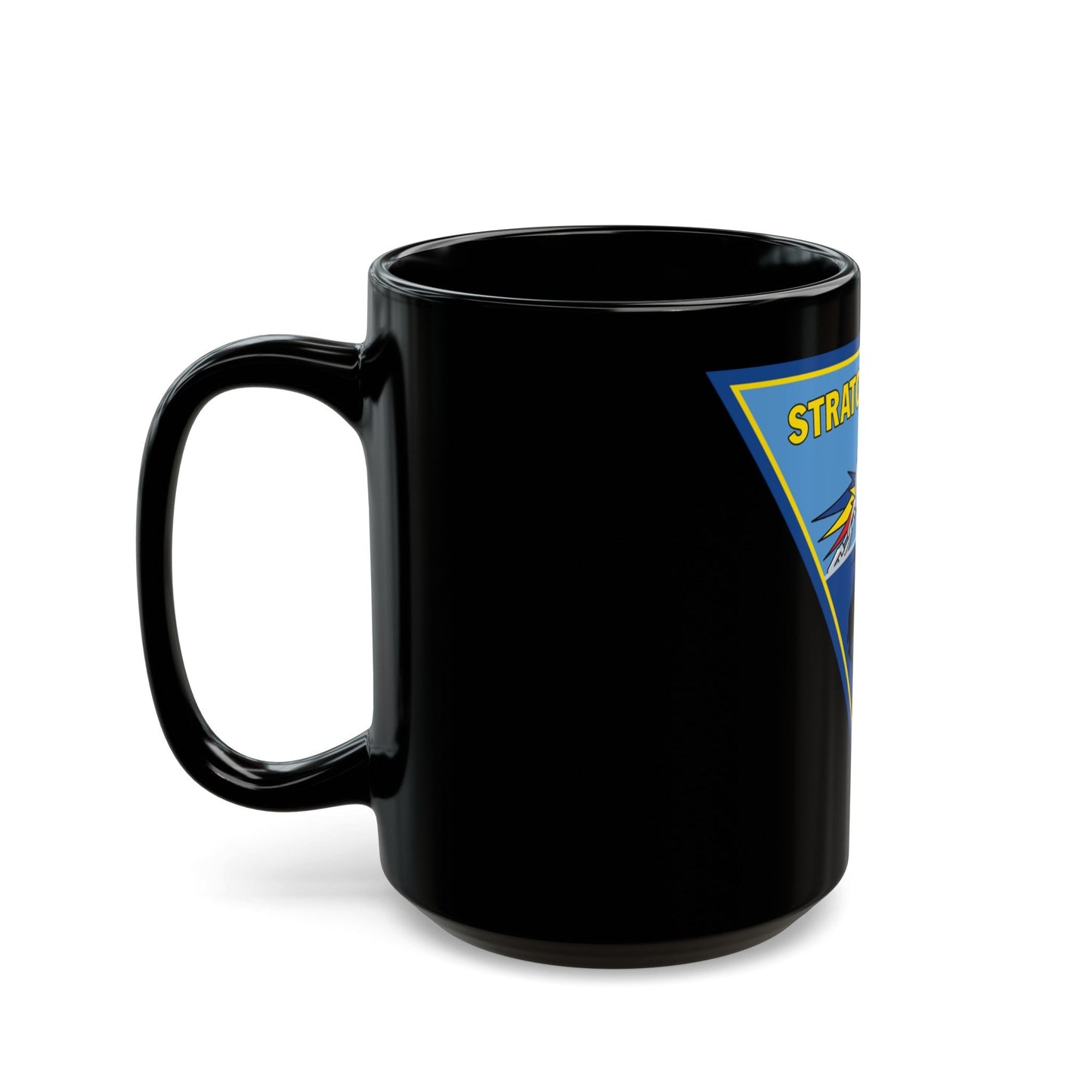 STRATCOMMWING 1 (U.S. Navy) Black Coffee Mug-The Sticker Space