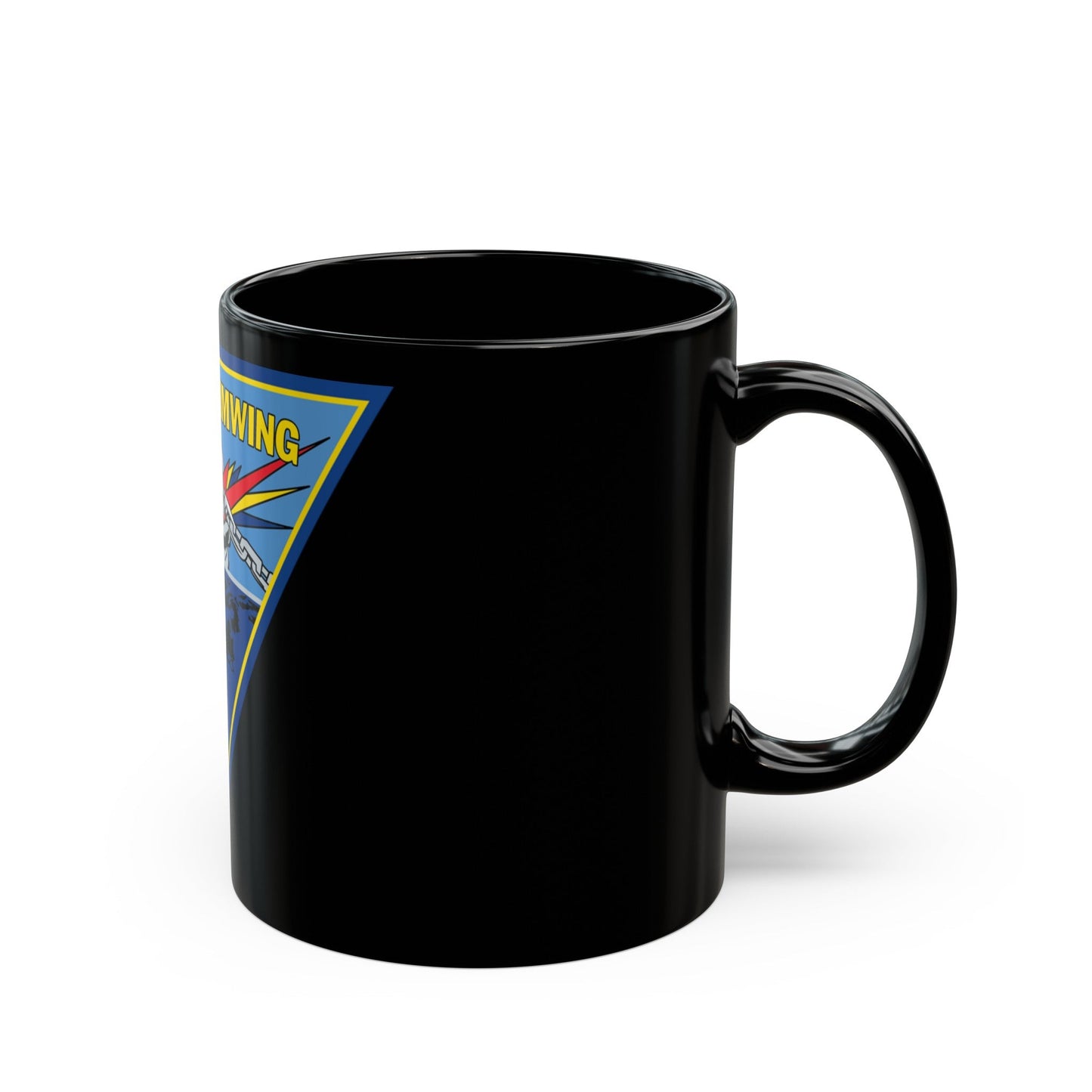 STRATCOMMWING 1 (U.S. Navy) Black Coffee Mug-The Sticker Space