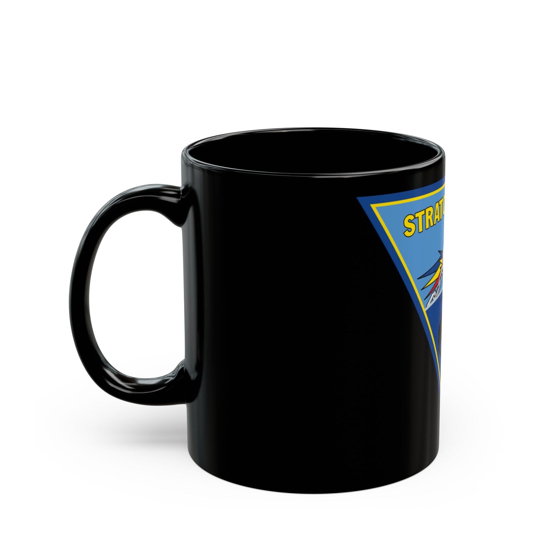 STRATCOMMWING 1 (U.S. Navy) Black Coffee Mug-The Sticker Space