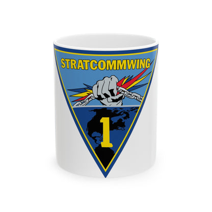 STRATCOMMWING 1 (U.S. Navy) White Coffee Mug-11oz-The Sticker Space