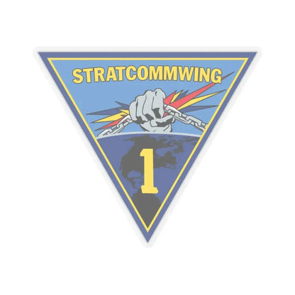 STRATCOMMWING 1 (U.S. Navy) STICKER Vinyl Kiss-Cut Decal 6 Inch Transparent - The Sticker Space