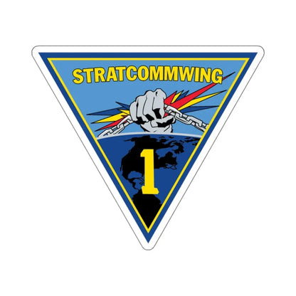 STRATCOMMWING 1 (U.S. Navy) STICKER Vinyl Kiss-Cut Decal 6 Inch White - The Sticker Space