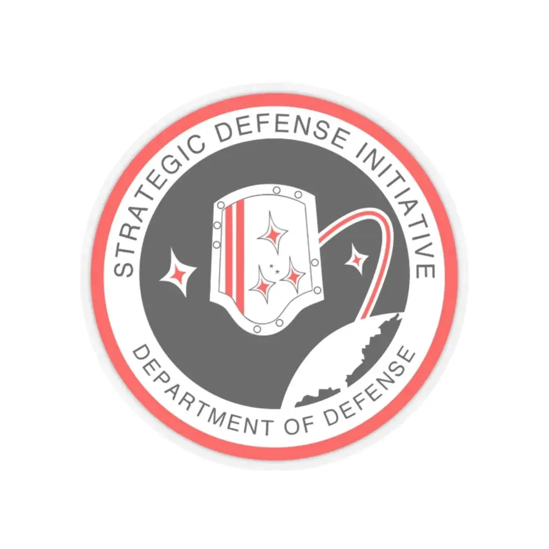 Strategic Defense Initiative - STICKER Vinyl Kiss-Cut Decal 2 Inch Transparent - The Sticker Space