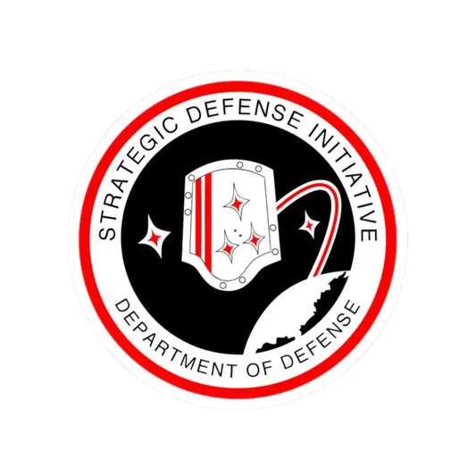 Strategic Defense Initiative - STICKER Vinyl Kiss-Cut Decal 2 Inch White - The Sticker Space