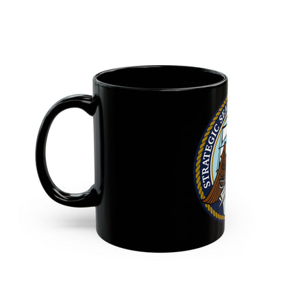 Strategic Sealift Officer Force (U.S. Navy) Black Coffee Mug-The Sticker Space