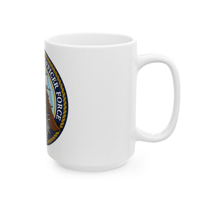 Strategic Sealift Officer Force (U.S. Navy) White Coffee Mug-The Sticker Space