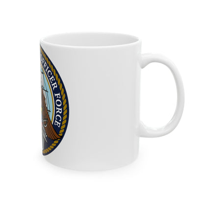 Strategic Sealift Officer Force (U.S. Navy) White Coffee Mug-The Sticker Space