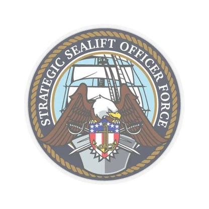 Strategic Sealift Officer Force (U.S. Navy) STICKER Vinyl Kiss-Cut Decal 2 Inch Transparent - The Sticker Space