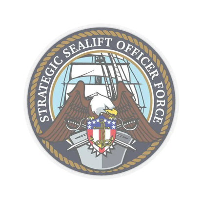 Strategic Sealift Officer Force (U.S. Navy) STICKER Vinyl Kiss-Cut Decal 3 Inch Transparent - The Sticker Space