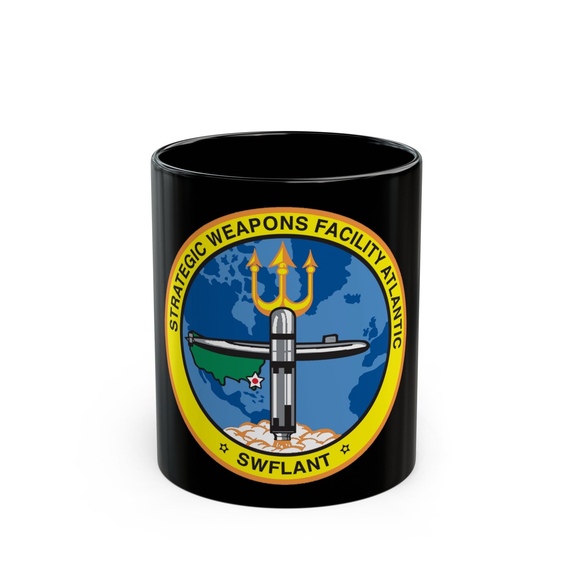 Strategic Weapons Facility Atlantic (U.S. Navy) Black Coffee Mug-11oz-The Sticker Space