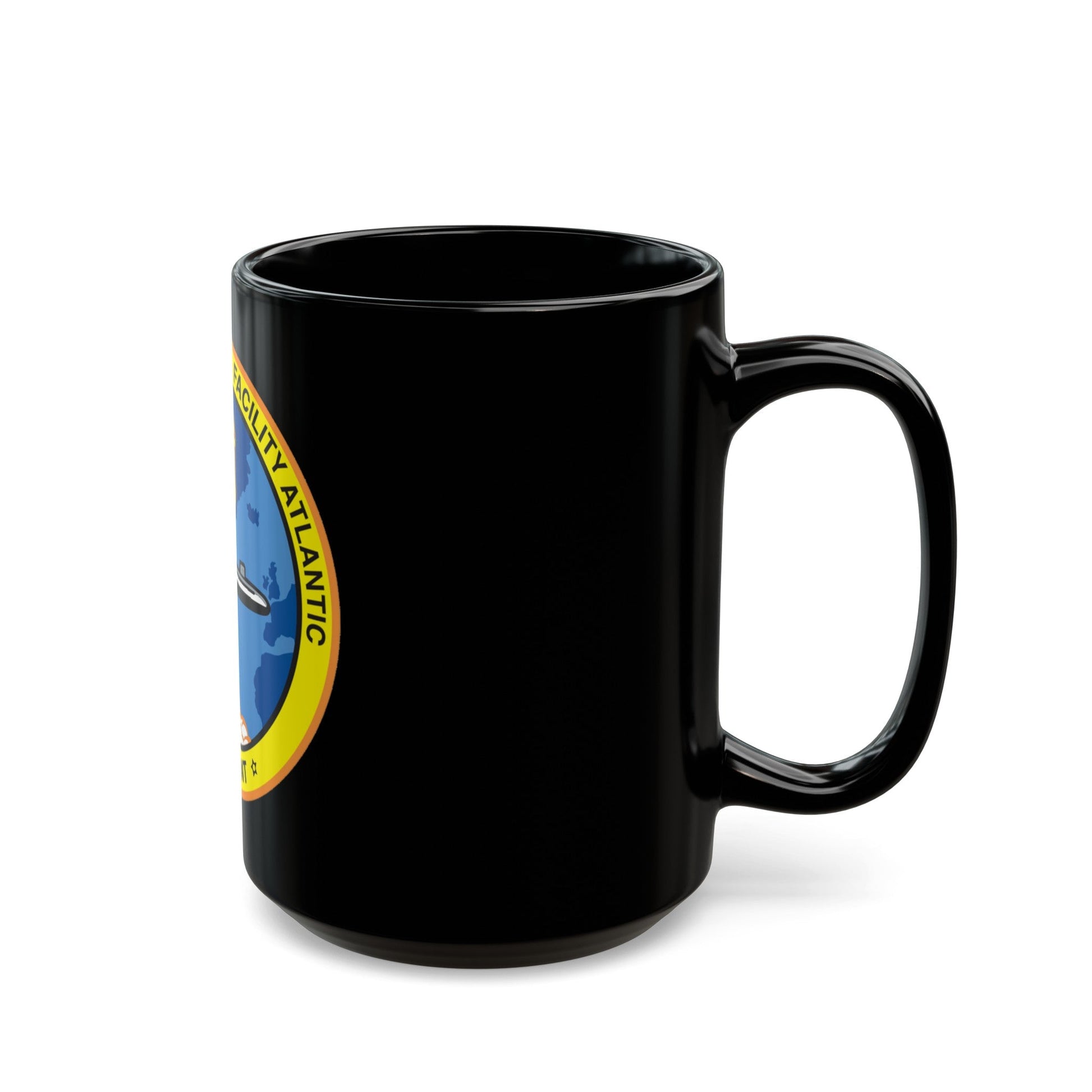 Strategic Weapons Facility Atlantic (U.S. Navy) Black Coffee Mug-The Sticker Space