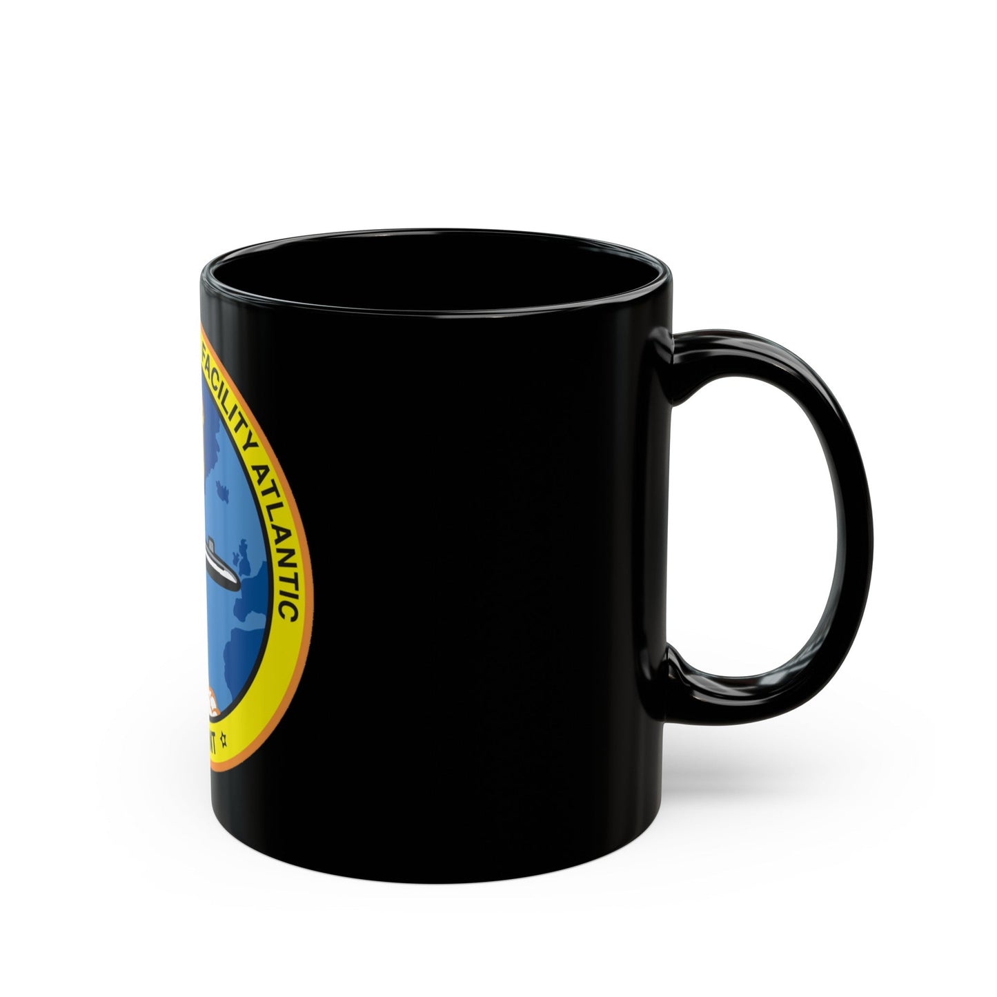 Strategic Weapons Facility Atlantic (U.S. Navy) Black Coffee Mug-The Sticker Space