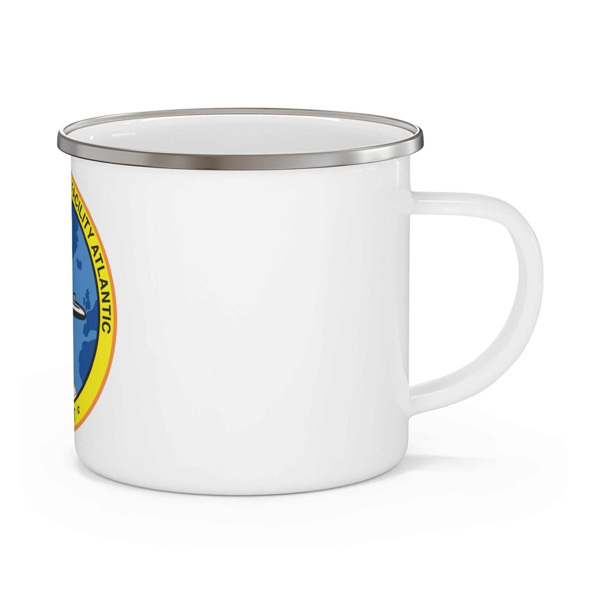 Strategic Weapons Facility Atlantic (U.S. Navy) Enamel Mug 12oz-12oz-The Sticker Space