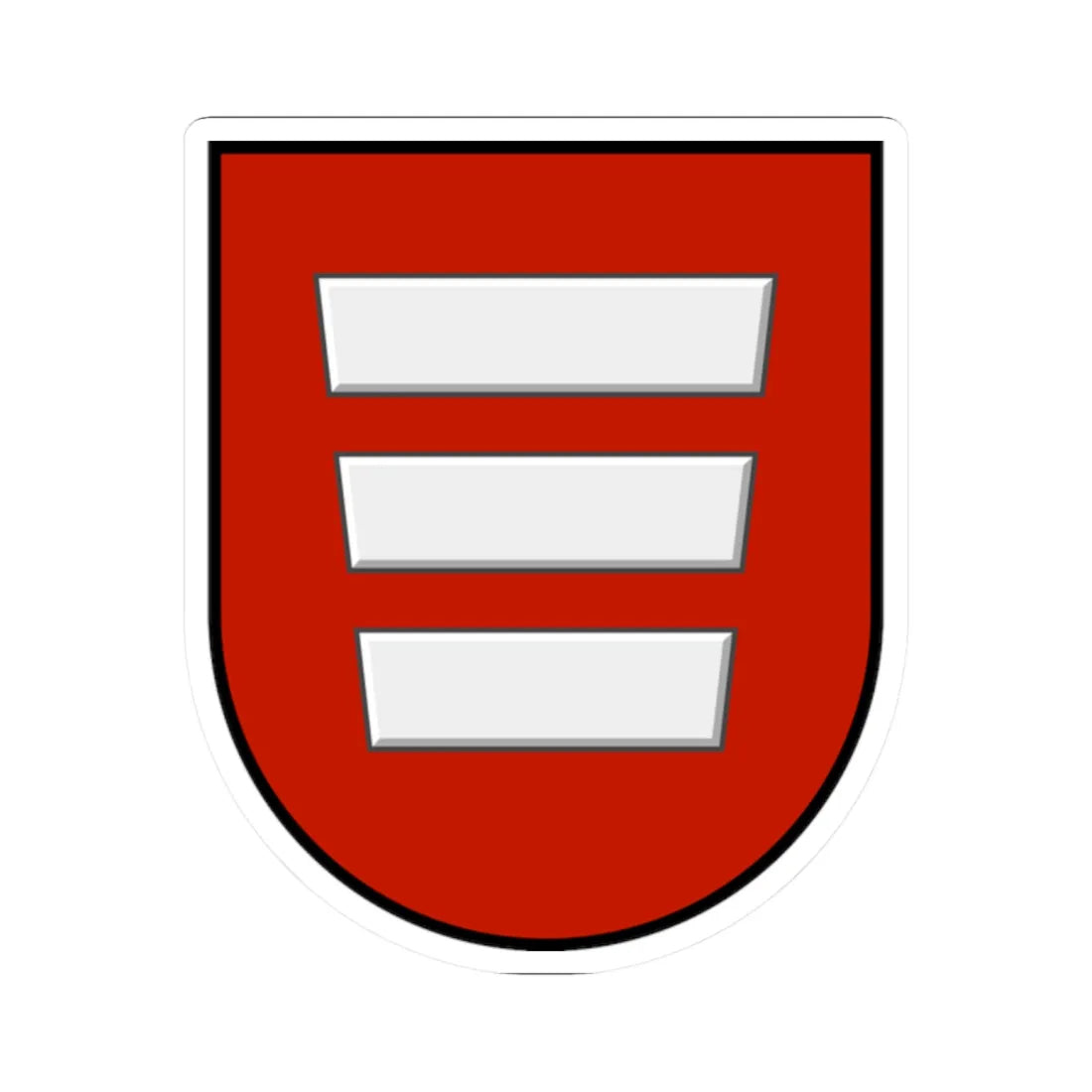 Stratyn coat of arms XVII (Ukraine) (Coat of Arms) STICKER Vinyl Kiss-Cut Decal 2 Inch White - The Sticker Space