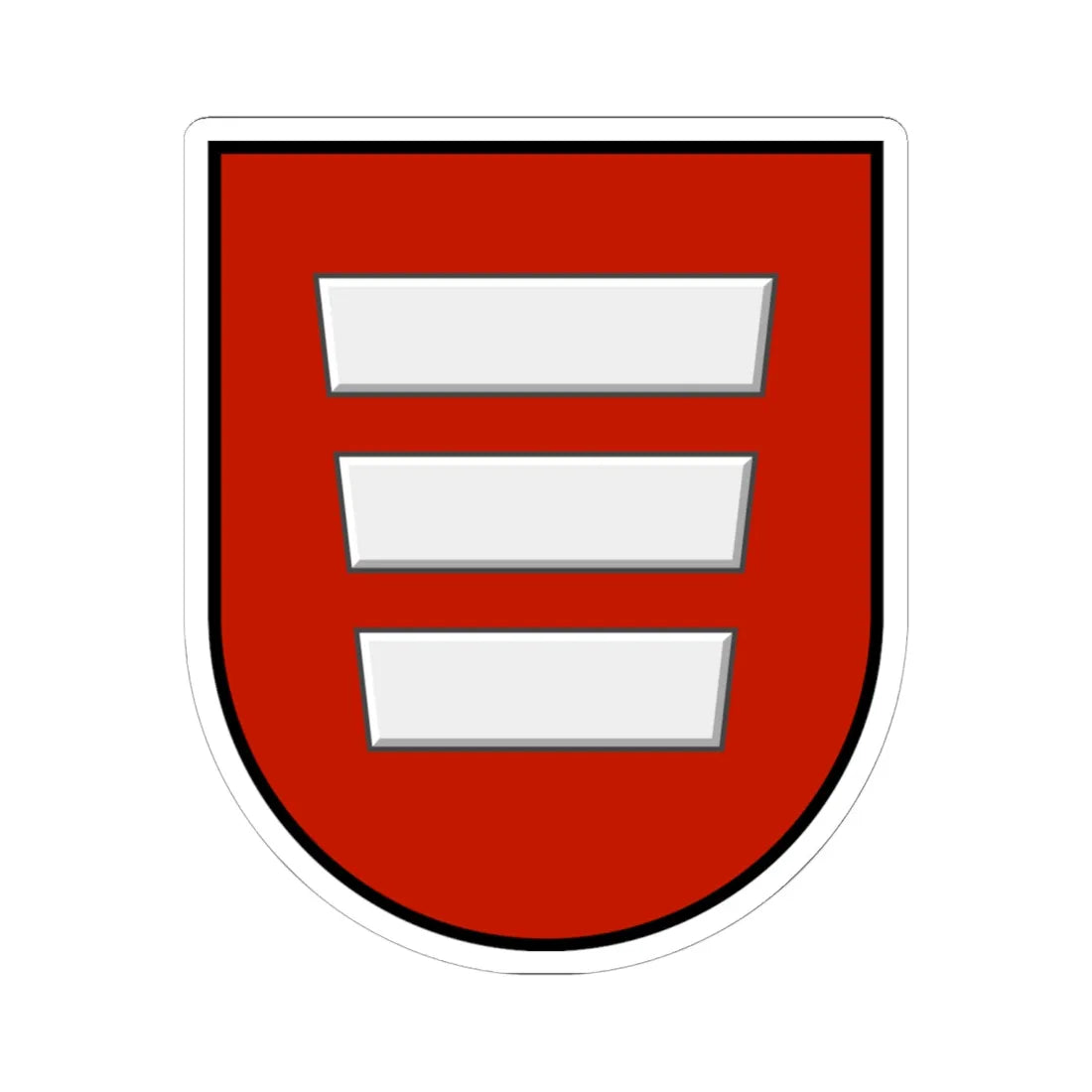 Stratyn coat of arms XVII (Ukraine) (Coat of Arms) STICKER Vinyl Kiss-Cut Decal 6 Inch White - The Sticker Space