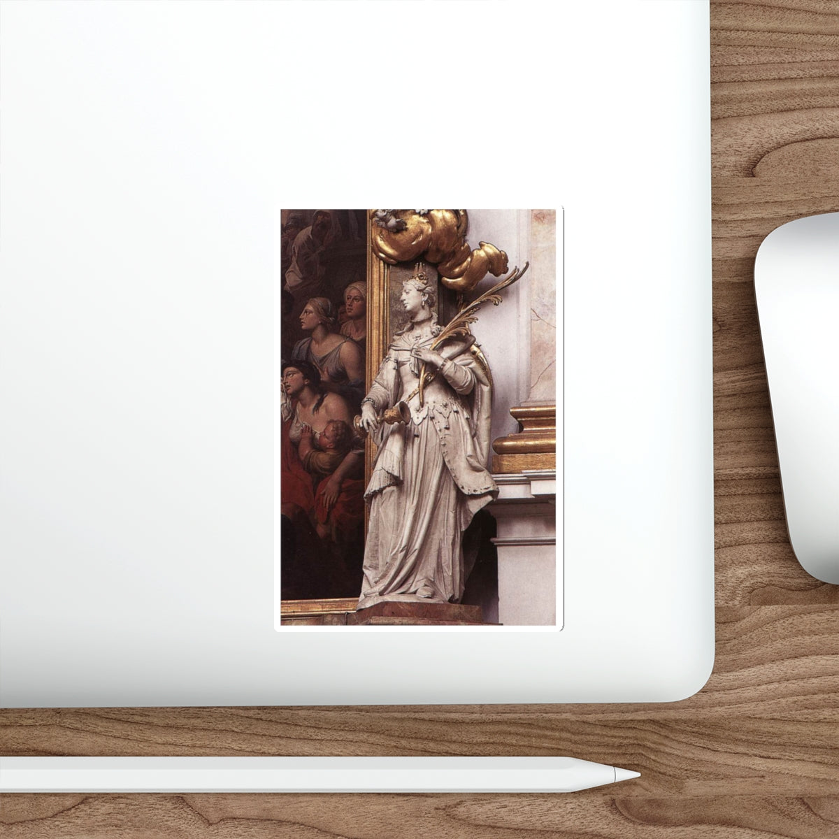 STRAUB, Johann Baptist - St Barbara (Artwork) STICKER Vinyl Die-Cut Decal-The Sticker Space