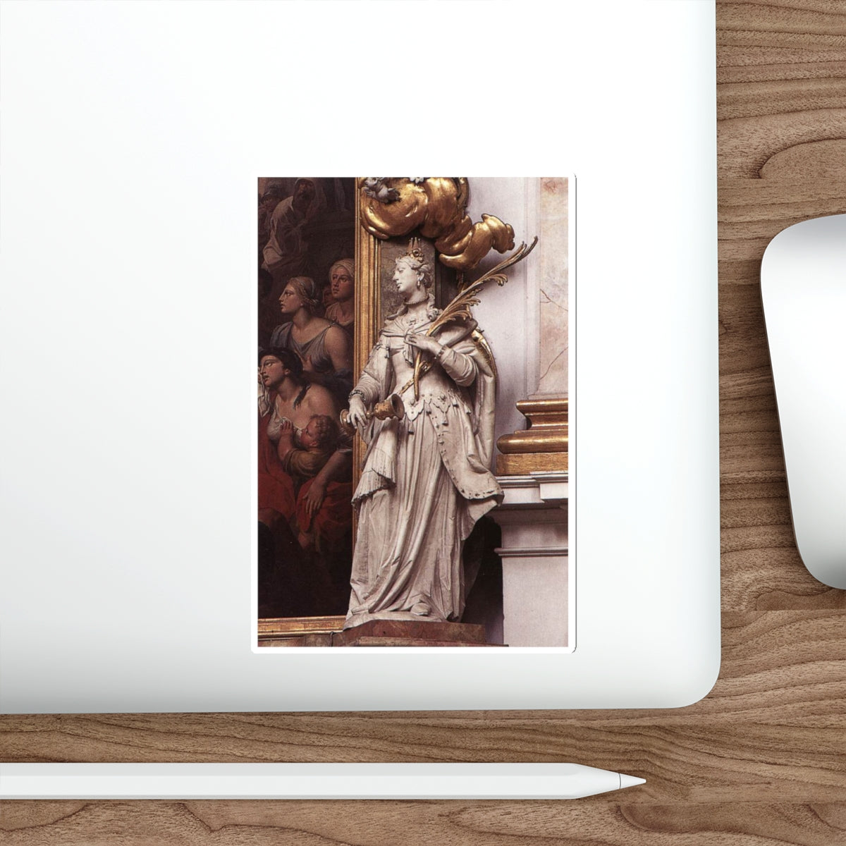 STRAUB, Johann Baptist - St Barbara (Artwork) STICKER Vinyl Die-Cut Decal-The Sticker Space