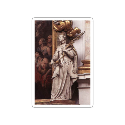 STRAUB, Johann Baptist - St Barbara (Artwork) STICKER Vinyl Die-Cut Decal-White-The Sticker Space