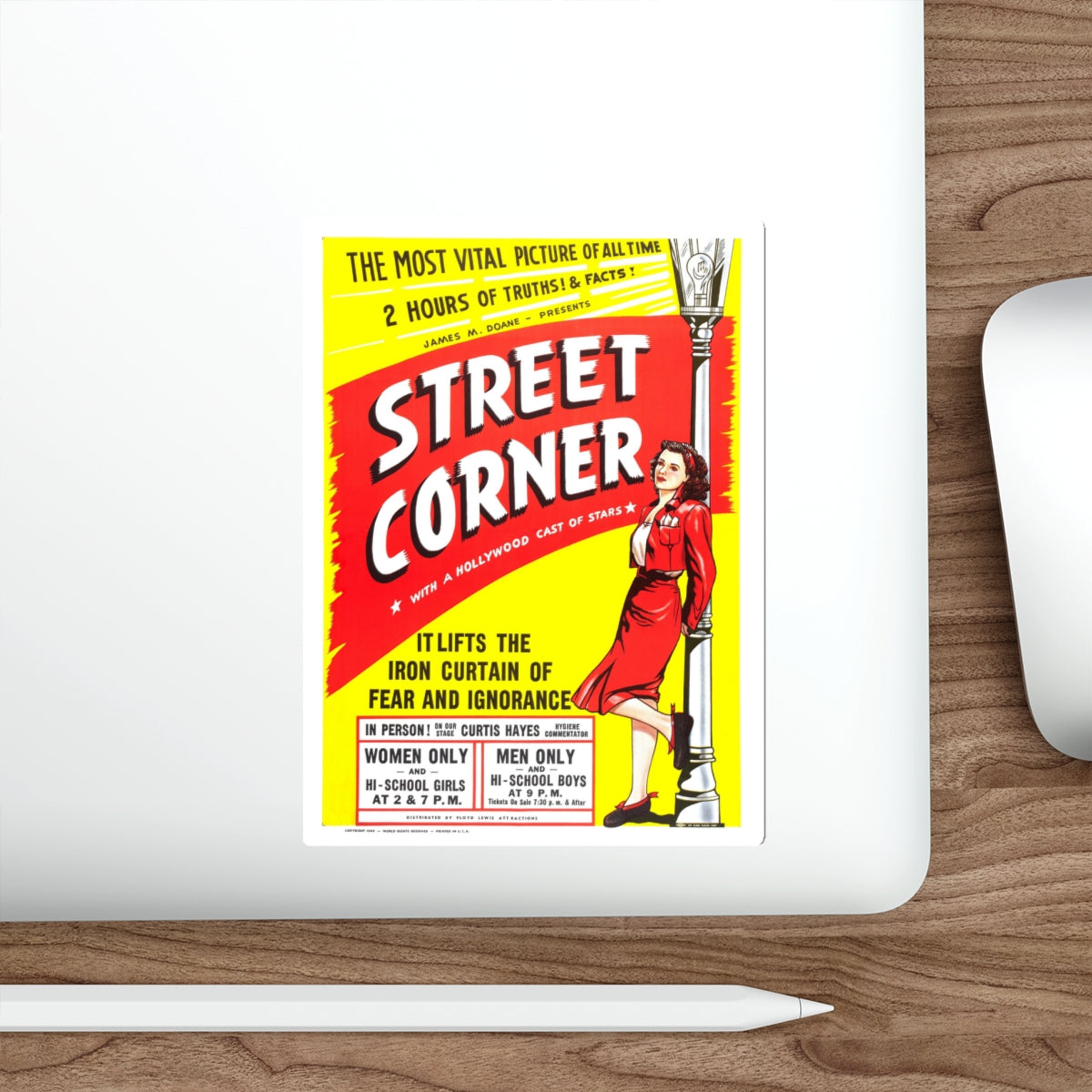 STREET CORNER 1948 Movie Poster STICKER Vinyl Die-Cut Decal-The Sticker Space