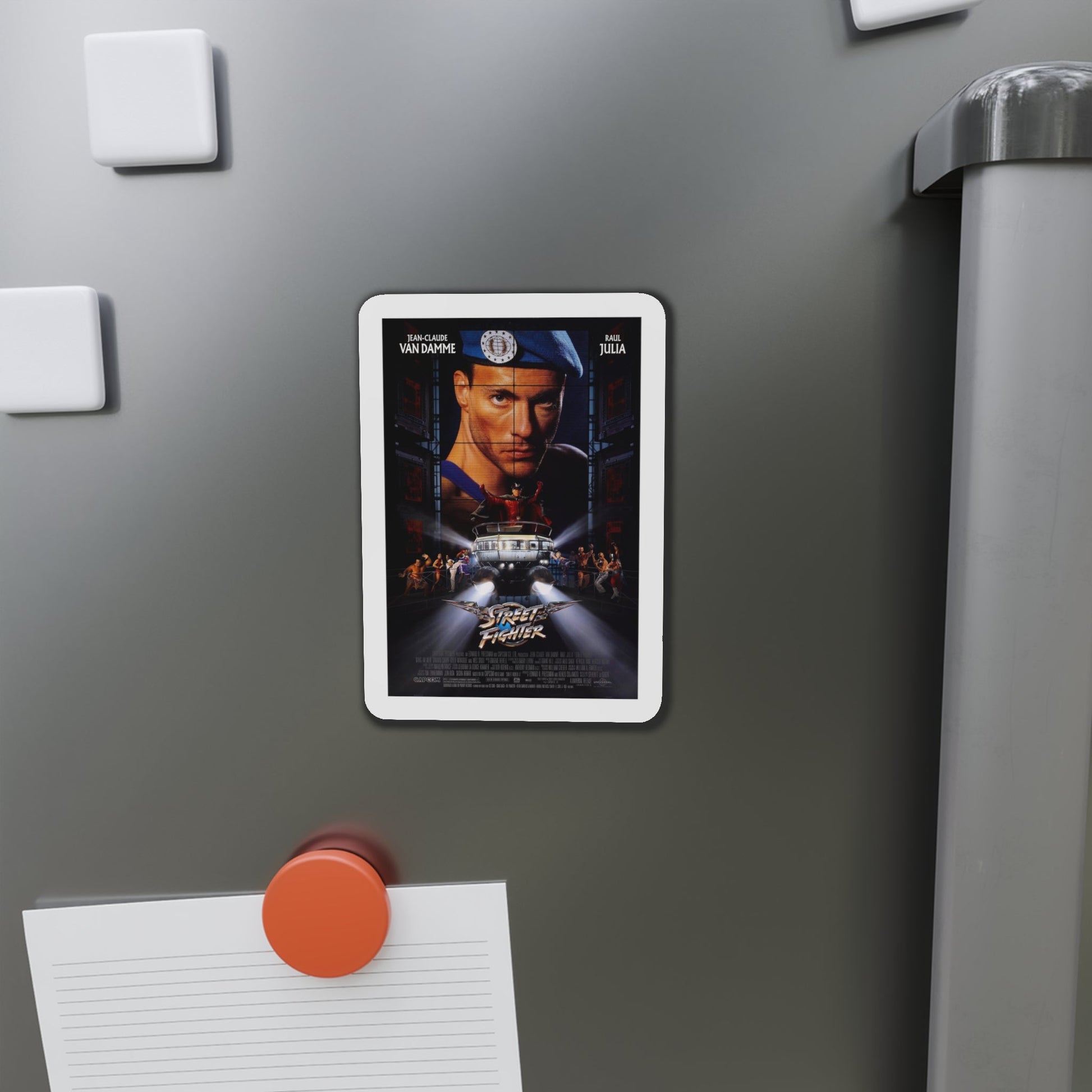 Street Fighter 1994 Movie Poster Die-Cut Magnet-The Sticker Space