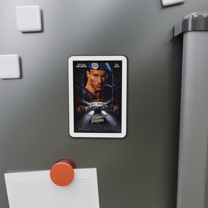 Street Fighter 1994 Movie Poster Die-Cut Magnet-The Sticker Space