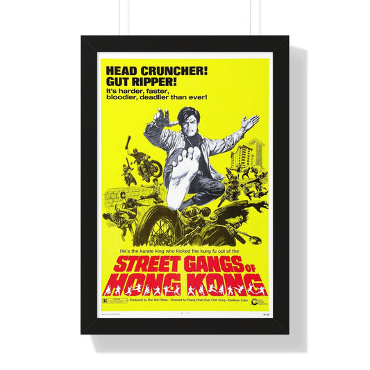 STREET GANGS OF HONG KONG 1973 - Framed Movie Poster-16″ x 24″-The Sticker Space