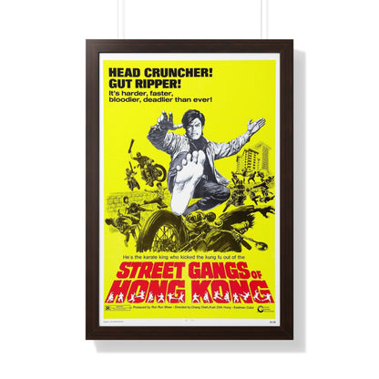 STREET GANGS OF HONG KONG 1973 - Framed Movie Poster-20" x 30"-The Sticker Space